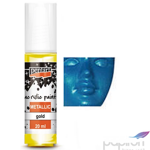 Akrilfesték metál 20ml Pentart világoskék