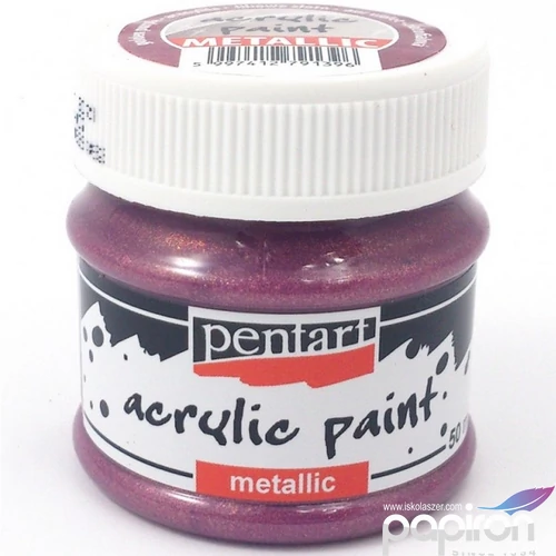 Akrilfesték metál 50ml Pentart aranylila golden purple