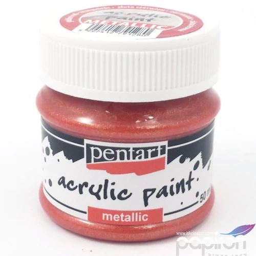 Akrilfesték metál 50ml Pentart aranyvörös 7405