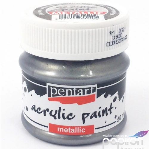 Akrilfesték metál 50ml Pentart ezüst szürke silver touch