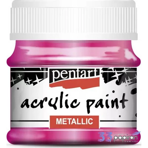 Akrilfesték metál 50ml Pentart magenta