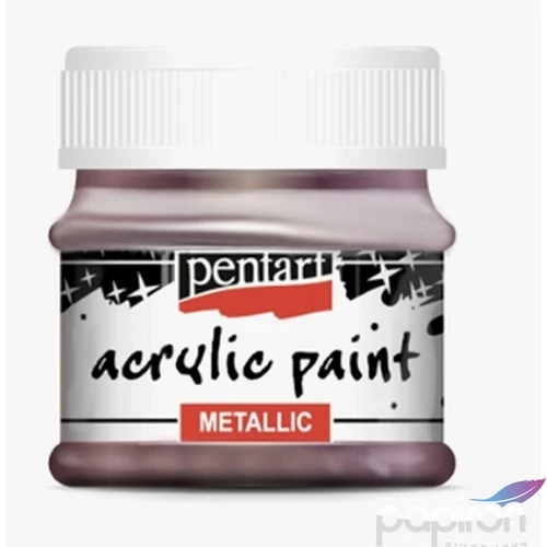 Akrilfesték metál 50ml Pentart padlizsán