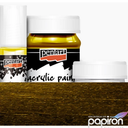 Akrilfesték metál 50ml Pentart sárga réz