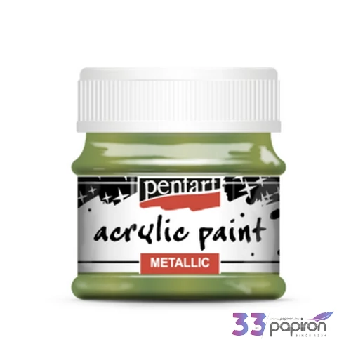 Akrilfesték metál 50ml Pentart zöld
