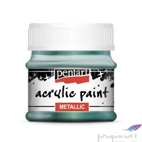 Akrilfesték metál 50ml Pentart zöldeskék