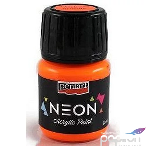 Akrilfesték neon színű 30ml Pentart Neon - narancs