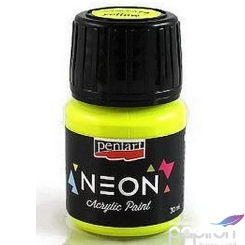 Akrilfesték neon színű 30ml Pentart Neon sárga 6130