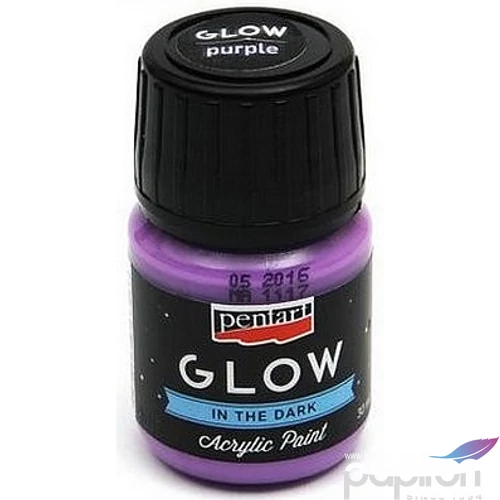 Akrilfesték sötétben világító Pentart Glow 30ml lila 6143