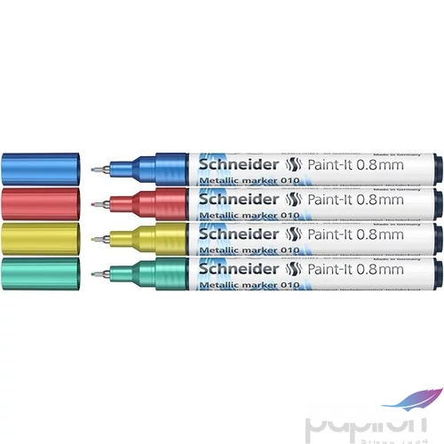 Akrilmarker 0,8mm Schneider Metálfényű 0,8mm, Paint-It 010 4 különböző szín
