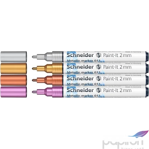 Akrilmarker 2mm Schneider Metálfényű 2mm, Paint-It 011 4 különböző szín