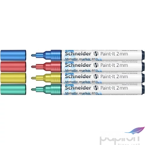 Akrilmarker 2mm Schneider Metálfényű 2mm, Paint-It 011 4 különböző szín