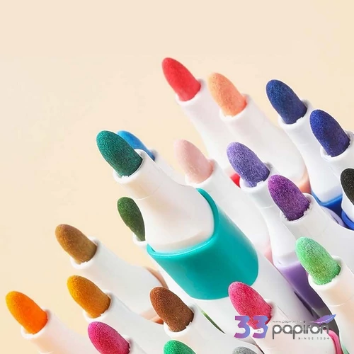 Akrilmarker készlet 36db-os CE Deli vízbázisú, háromszögletű, 3mm
