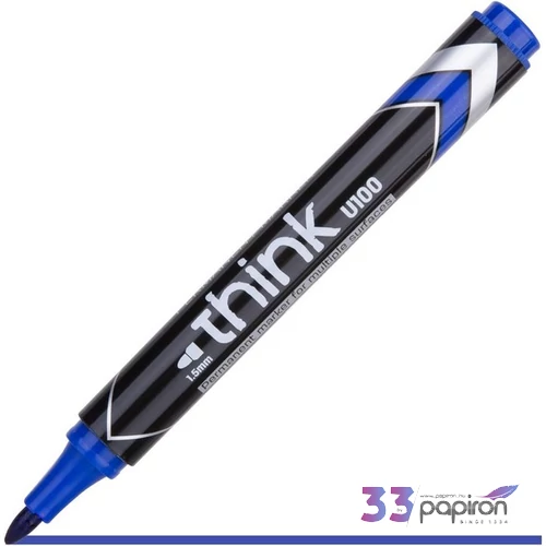Alkoholos marker, Deli 1.5mm, gömbölyű, kék EU10030