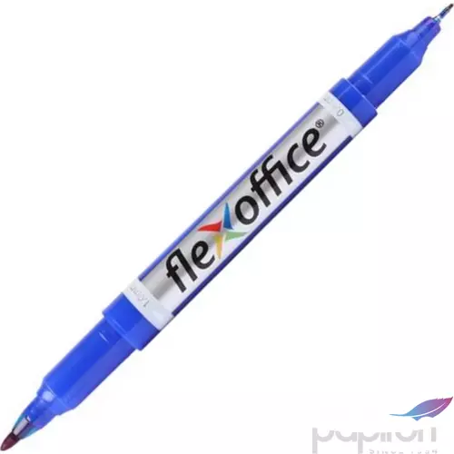 Alkoholos marker Flexoffice PM01' 0,4-1,0 mm kúpos kétvégű kék Írószerek FLEXOFFICE FO-PM01BLUE