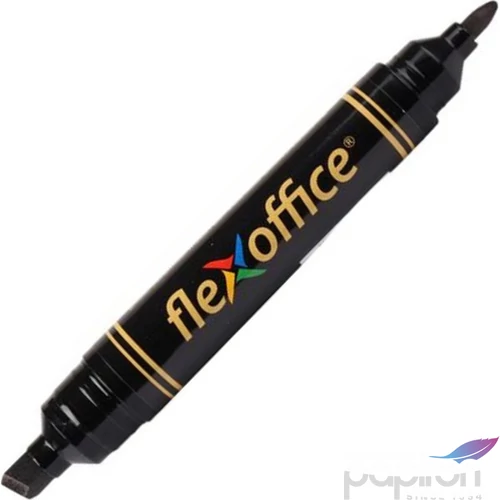 Alkoholos marker Flexoffice PM04' 0,8/6mm kúpos/vágott hegyű fekete Írószerek FLEXOFFICE FO-PM04BLACK