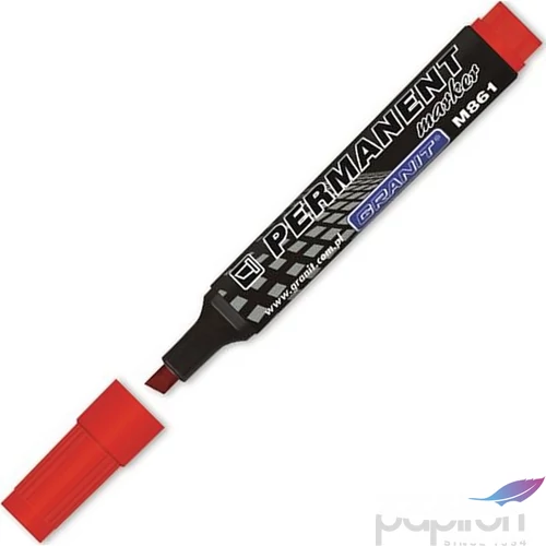 Alkoholos marker Granit 1-5 mm, vágott, M861", piros