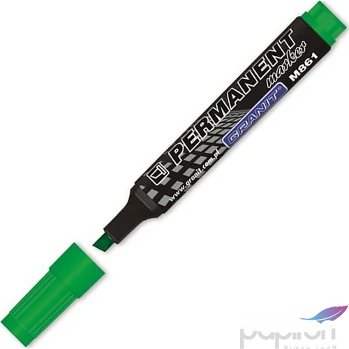 Alkoholos marker Granit 1-5 mm, vágott, M861", zöld