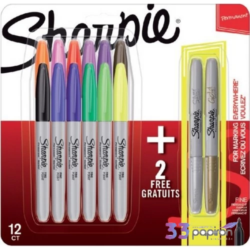 Alkoholos marker Sharpie 12 + 2db