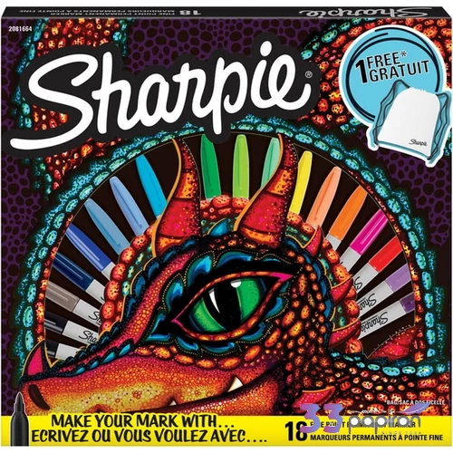 Alkoholos marker Sharpie FINE + UF készlet /20db vegyes