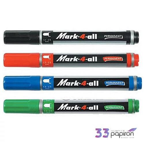 Alkoholos marker Stabilo Mark-4-all 1,5-2,5mm kúpos hegyű piros Írószerek STABILO 651/40