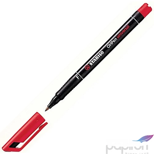 Alkoholos marker Stabilo OHP F 0,7mm tűhegyű piros Írószerek STABILO 842/40