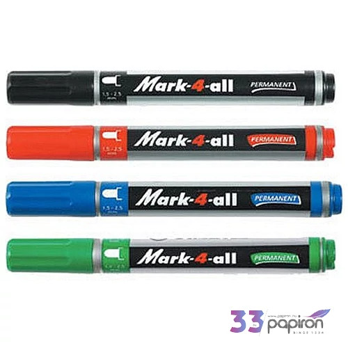Alkoholos marker Stabilo Mark-4-all 1,5-2,5mm kúpos hegyű zöld Írószerek STABILO 651/36