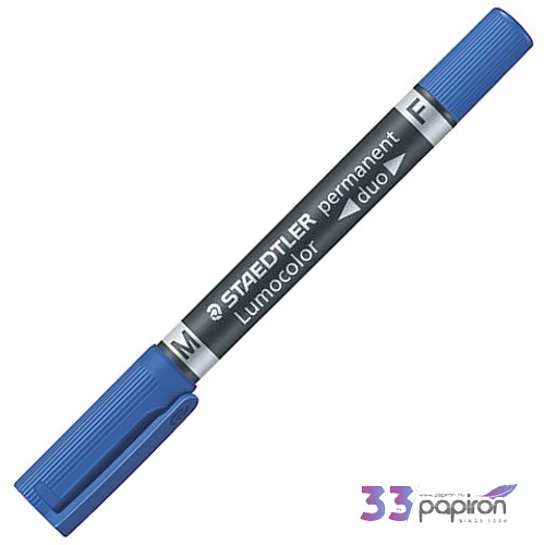 Alkoholos marker Staedtler Lumocolor Duo F/M 0,6/1,5mm kúpos kék Írószerek STAEDTLER 348-3