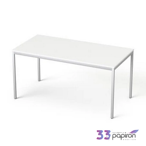 Általános asztal fémlábbal 75x150cm MAYAH Freedom SV-39 fehér