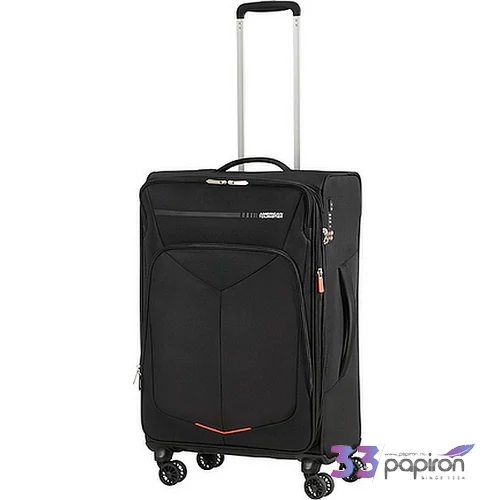 American Tourister bőrönd 67/2 Summerfunk 67/24 bővíthető bőrönd 124890/1041 fekete, 4 kerekű, textil