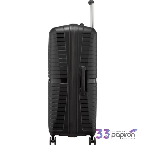 American Tourister bőrönd 77/2 Airconic 77/28 TSA 128188/0581 Onyx black, 4 kerekű