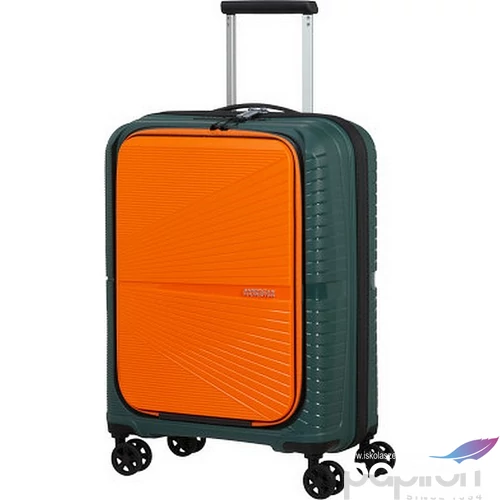 American Tourister bőrönd Airconic Spinner 55/20 Frontl. 15,6' 134657/A293-Forest Green/Orange