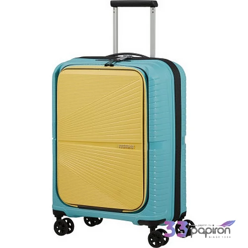 American Tourister bőrönd Airconic Spinner 55/20 Frontl. 15,6' 134657/A348-Surf Blue/Yellow