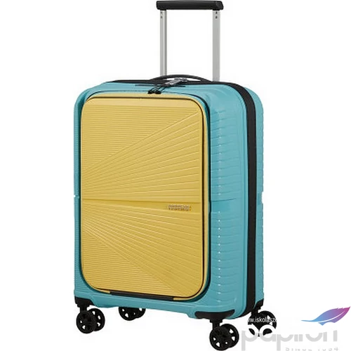 American Tourister bőrönd Airconic Spinner 55/20 Frontl. 15,6' 134657/A348-Surf Blue/Yellow