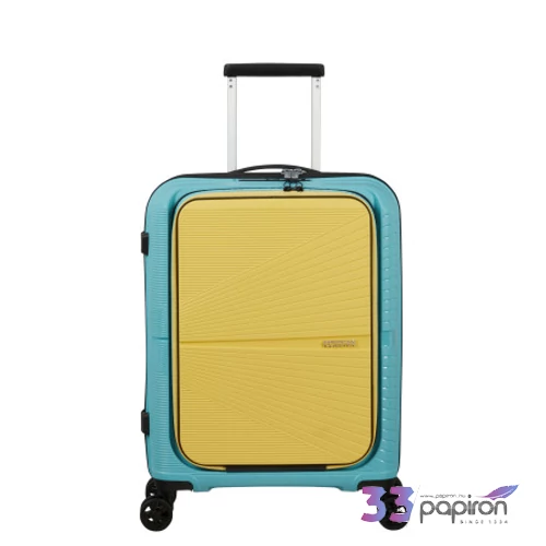 American Tourister bőrönd Airconic Spinner 55/20 Frontl. 15,6' 134657/A348-Surf Blue/Yellow