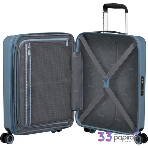 American Tourister bőrönd Dynabelt Spinner 55/20 Exp Tsa 154291/A618-Blue