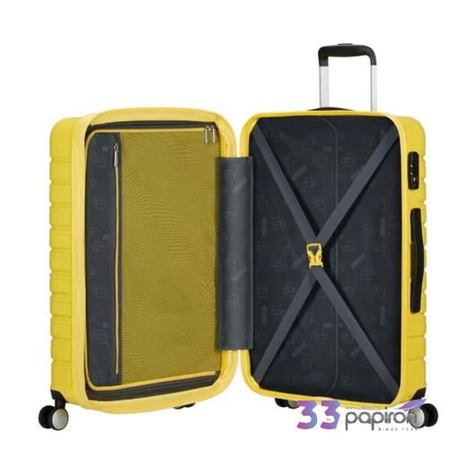 American Tourister bőrönd 25' Flashline Pop Spinner 67/24 Exp Tsa 151104/B038-Yellow