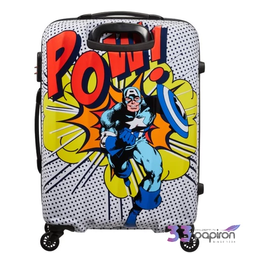 American Tourister bőrönd Marvel Legends Spinner 65/24 Alfatwist 64492/9074-Captain America Pop Art