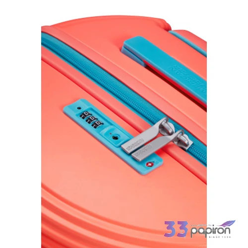 American Tourister bőrönd Rollio Spinner 52/18 Tsa 152970/A275-Coral/Blue