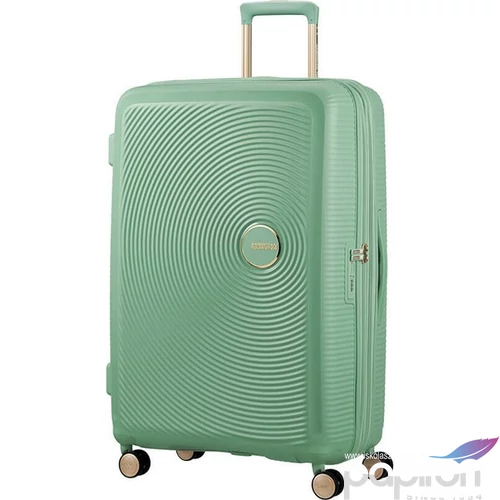 American Tourister bőrönd Soundbox Spinner 77/28 Tsa Exp 88474/7743-Almond Green/Gold