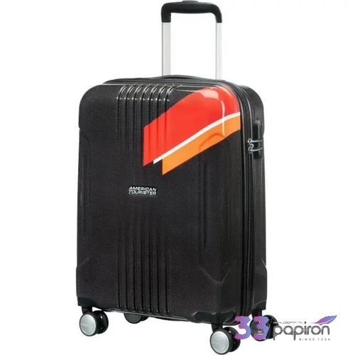 American Tourister bőrönd Tracklite Spinner 78/29 Exp Tsa 88752/2687-Orange Stripes