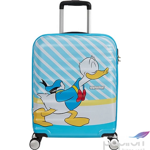 American Tourister kabinbőrönd Wavebreaker Disney SPIN 55/20 85667/8661 Donald Blue Kiss
