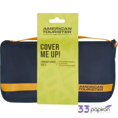 American Tourister bőröndhuzat FOLDABLE LUGGAGE COVER L 159213/6032-NAVY/ORANGE