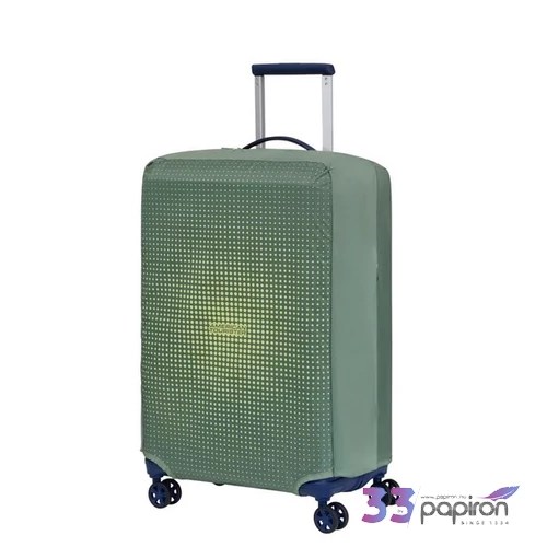 American Tourister bőröndhuzat FOLDABLE LUGGAGE COVER M 159212/A920-OLIVE/LIME