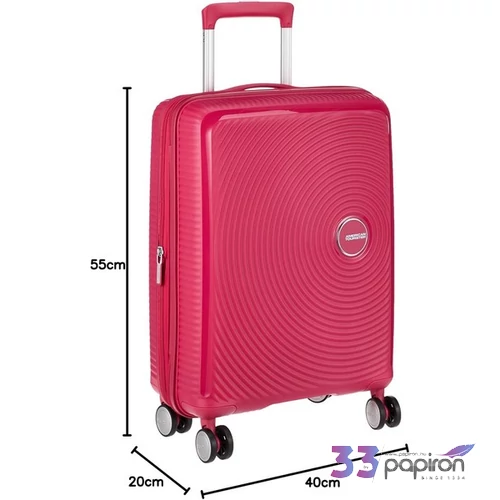 American Tourister kabinbőrönd Soundbox Spinner 55/20 Tsa Exp 88472/5502-Lightning Pink