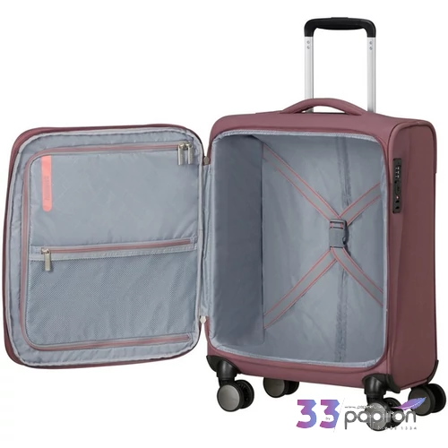 American Tourister kabinbőrönd SPINNER S EXP TSA 158076/A941-GALACTIC MAUVE