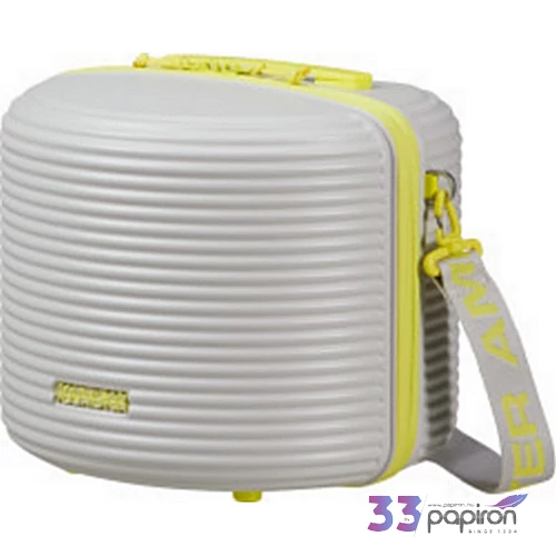 American Tourister kozmetikai Rollio Beauty Case 152969/A274-Light Grey/Lime