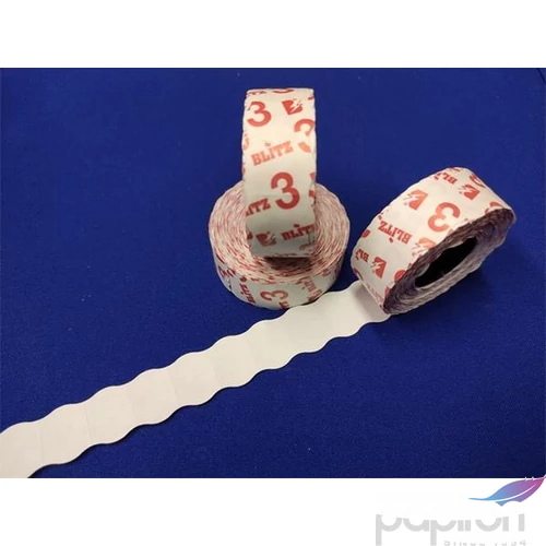 Árazógép 22x16 mm Blitz Fehér 1000címke/tekercs, Blitz P16, Blitz P14, Meto EC1622 árazógépekhez