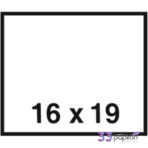Árazószalag 16x19 mm fehér 10tekercs/csomag IS1619F