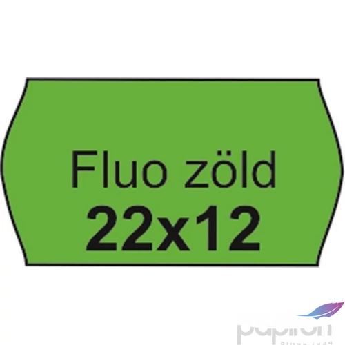 Árazószalag 22x12 zöld FLUO zöld IS2212FZ