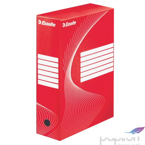 Archiváló doboz Esselte BOXYCOLOR színes 100mm piros Esselte